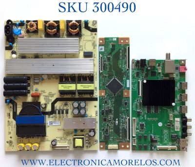 KIT DE TARJETAS PARA TV ONN·ROKU TV SMART TV (70) / NUMERO DE PARTE MAIN MS16010-ZC01-01 / 2E01413C0  515C16010M08 / E503744 / FUENTE TV7001-ZC02-01 / E021M425-J3 / E168066 / RUNTK6396TPZC / 1P-118BC00-4010 / PANEL JE695R3HB9L / MODELO 100012588